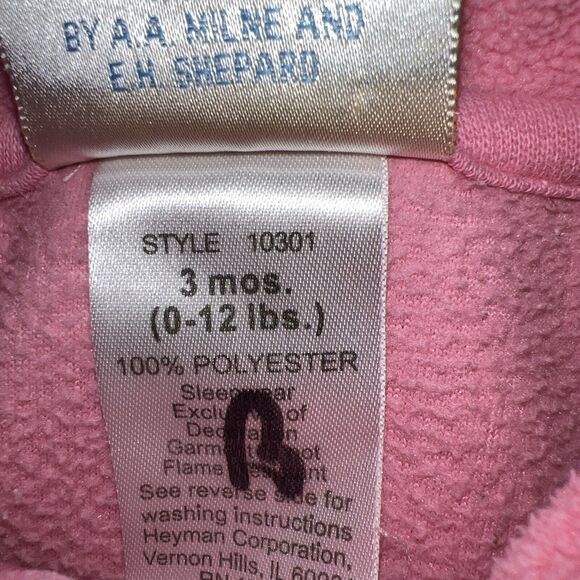 Pink Classic Winnie The Pooh Pink Girls Outfit Size 3 Months - Picture 3 of 5